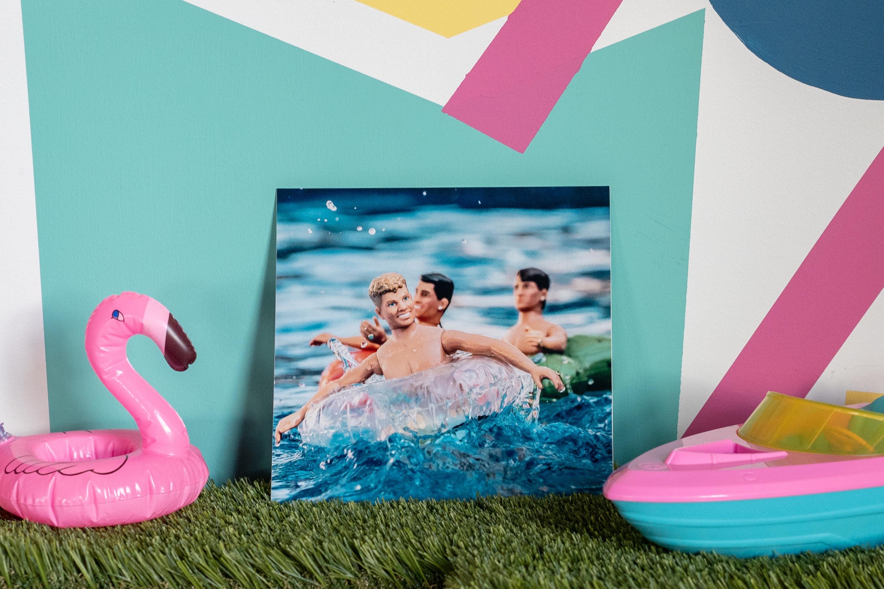 Vintage NKOTB Doll Pool Party – Retro Boy Band Photography Print for ...