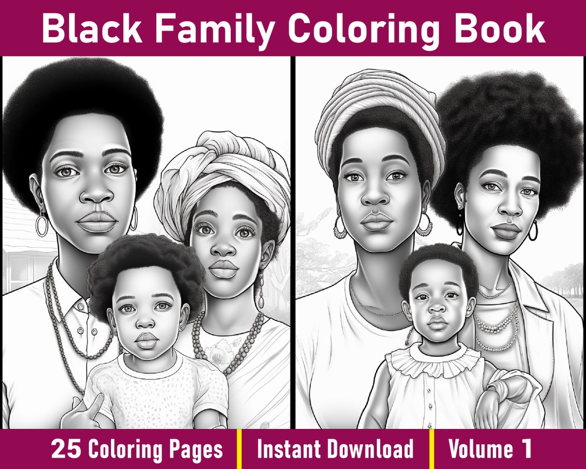 Black Family Coloring Pages V 1 - Il 1140xN.4863659908 Kqj3 