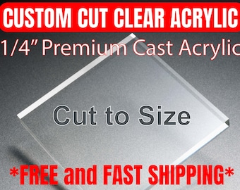 1/16 Thick Clear Acrylic Plexiglass Sheet Free Cut to Size - Etsy