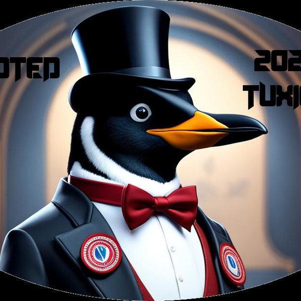 2023 Tuxies "I Voted" Sticker files