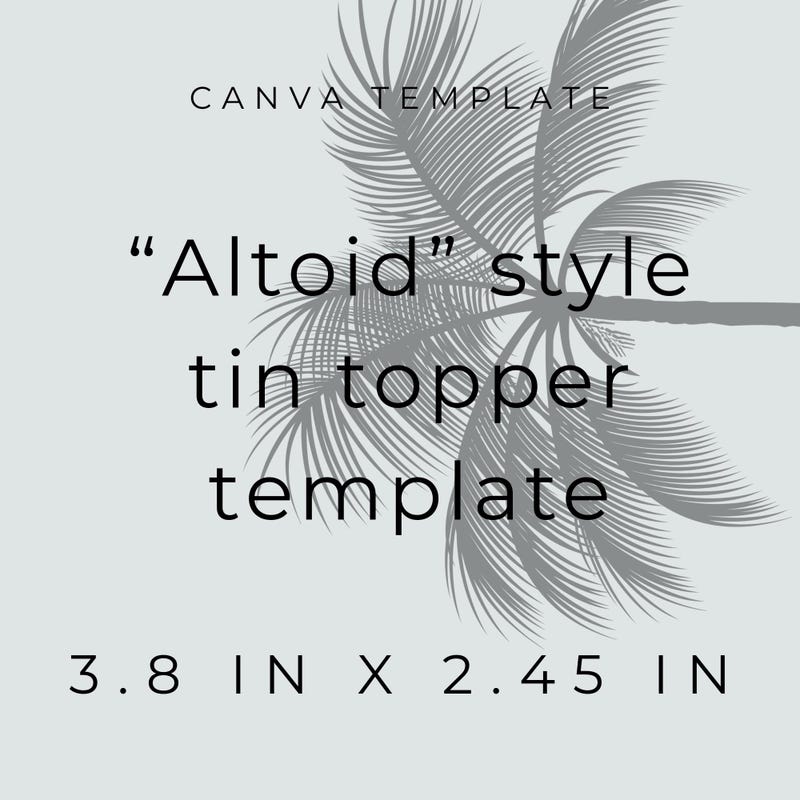 Altoid Tin Printable - Etsy
