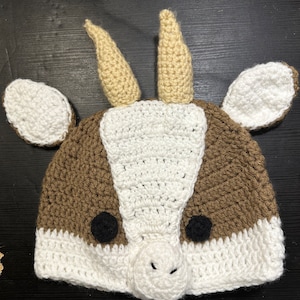 Goat beanie hat
