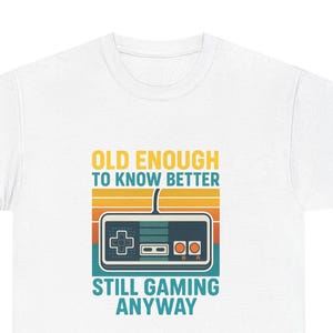 Retro Gamer Tee: Funny Vintage Gaming Shirt for Gamers, Birthday Gift, Casual Wear, Unisex Cotton T-Shirt