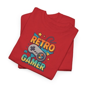 Retro Gamer Unisex Tee: Vintage Style Cotton Graphic Shirt