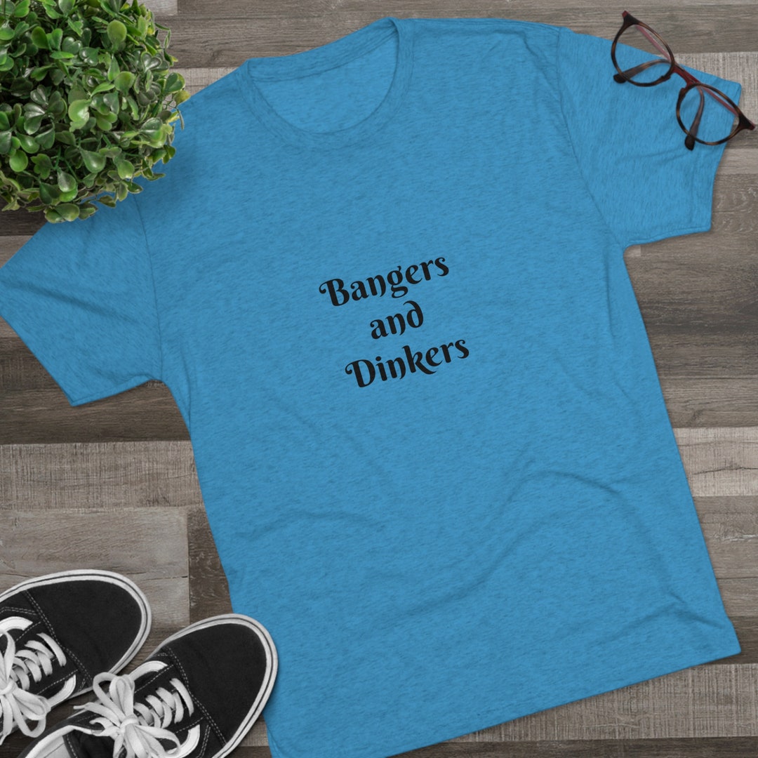 Vintage Style Bangers and Dinkers Pickleball Unisex Triblend Crew Tee