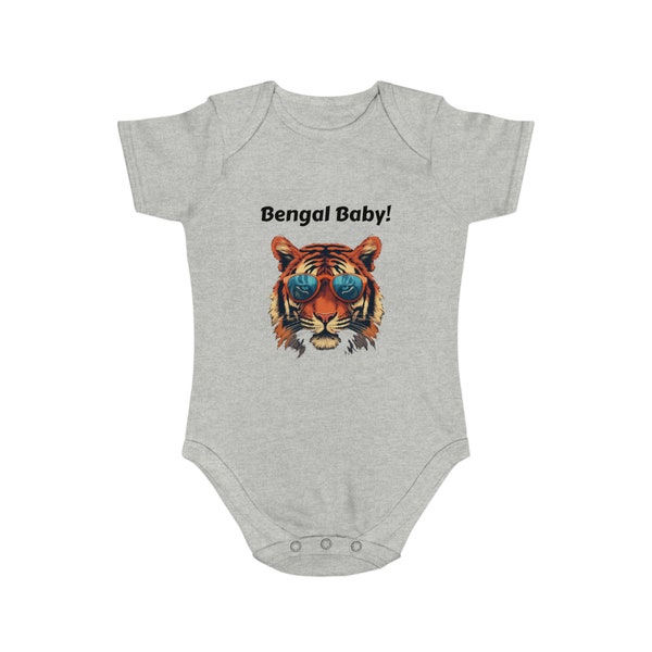 Bengal Baby Onsie - Cincinnati gift - Bengal onsie baby shower gift - Short Sleeve Baby Bodysuit