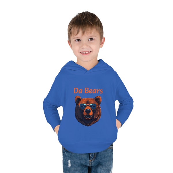 Toddler Chicago Bears Pullover - Da Bears Fleece Hoodie - Kids Chicago Bears gift - Child Da Bears attire - Bears apparel for kids