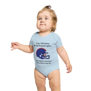 Funny New York Giants Onsie  - Short Sleeve Baby Bodysuit
