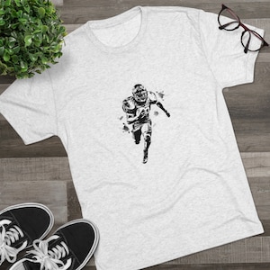 Men’s casual football T-shirt - football fan gift - Tri-Blend Crew Tee
