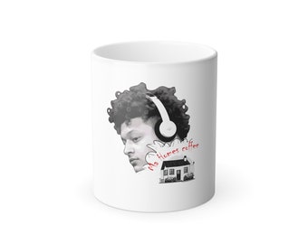 Taza de cambio de color de Patrick Mahomes, taza de café de Kansas City - taza que cambia de color - regalo de café de Mahomes - regalo de fan de Patrick Mahomes, 11 oz