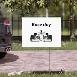 Race Day Indy 500 Yard Sign