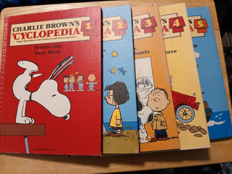 Charlie Brown's 'cyclopedia Vintage Children's Books YOU CHOOSE Etsy