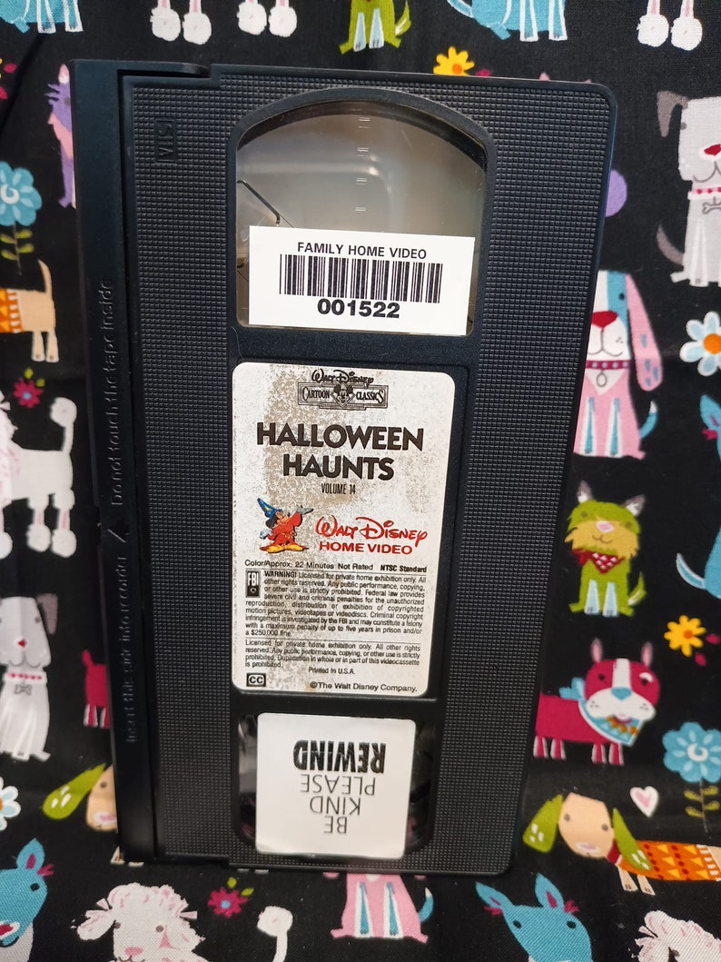 Walt Disney Cartoon Classics Volume 14: Halloween Haunts VHS - Etsy