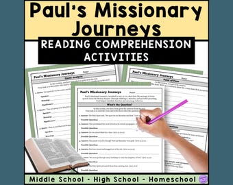 Histoire biblique : l'histoire de l'itinéraire missionnaire de Paul – Activité de compréhension de lecture