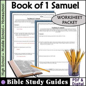 1 Samuel Bible Study Guide worksheets