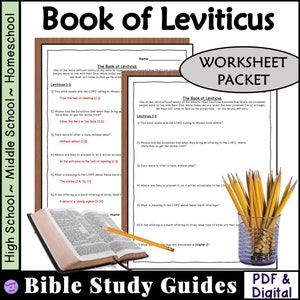 Leviticus Bible study questions worksheets