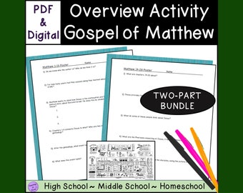 Matthew Study Guide Pdf Printable Matthew Bible Study Overview Guide - in Depth Bible Study ...