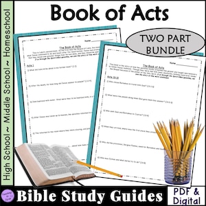 Book of Acts Bible Study Questions (2-Part)