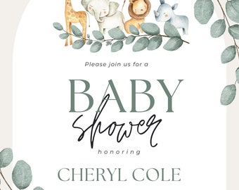 Baby Shower Invite - Digital Download only! Editable