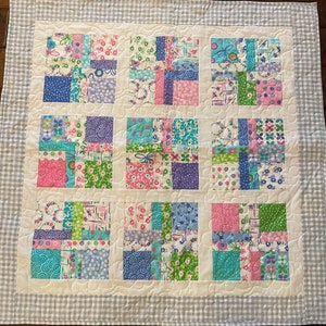 Pastel baby quilt