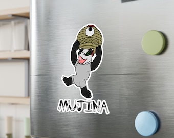 Mujina Stickers Japanese Folklore Shape Shifting Badger Yokai Mythical Creature Vinyl Decal for Laptops Water Bottles