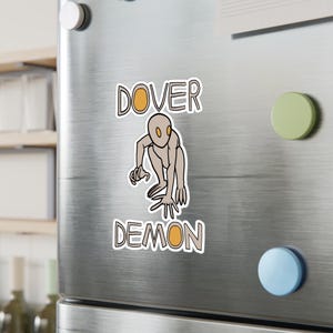 Dover Demon Stickers American Cryptid Folklore Creepy Humanoid Creature Vinyl Decal for Laptops Water Bottles