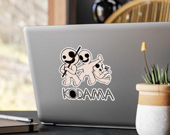 Kodama Aufkleber Japanischer Baumgeist Yokai Wald Folklore Vinyl Aufkleber für Laptops Wasserflaschen und Zeitschriften
