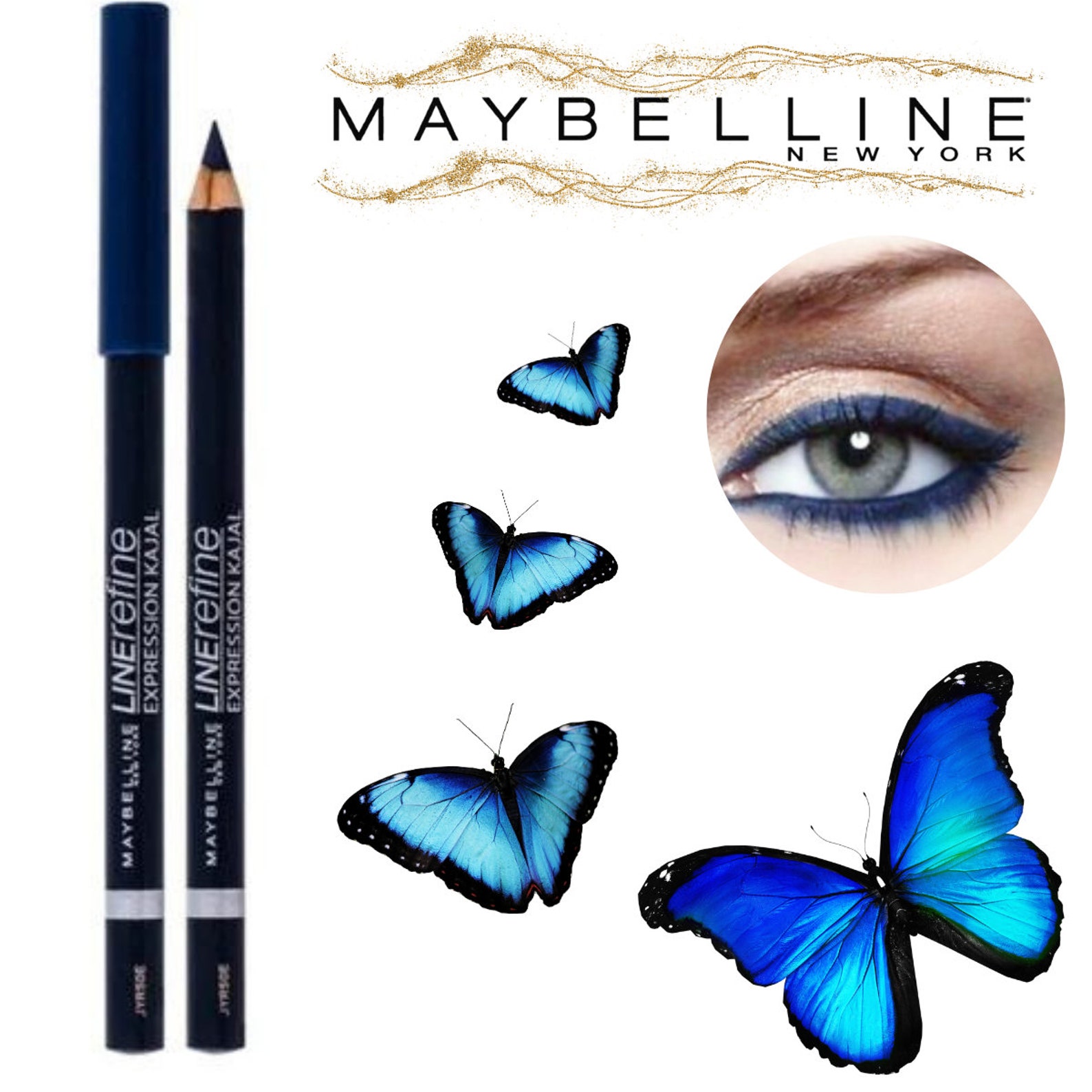 Maybelline Line Refine Soft Kohl Liner Expression Kajal Waterproof Blue