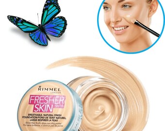 Rimmel Fresher Skin Foundation with SPF 15- Breathable, Blendable And Long Lasting - Light Porcelain 010