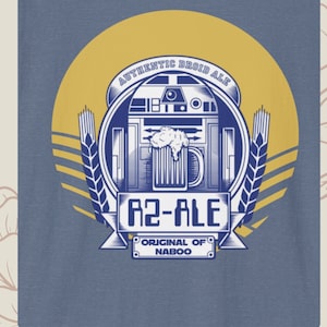 Star Wars Droid R2D2 ALE Unisex Soft Style T-Shirt - Sci-Fi Tee, Movie Fan Gift, Graphic Tee, Geek Shirt, Pop Culture Clothing