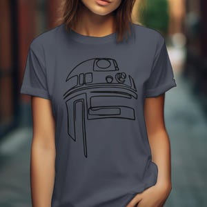 Simple R2D2 Unisex Adults & Kids Shirt, Family Star Wars Shirts