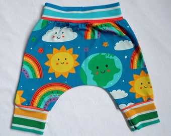 Children's harem pants / trousers - Earth print