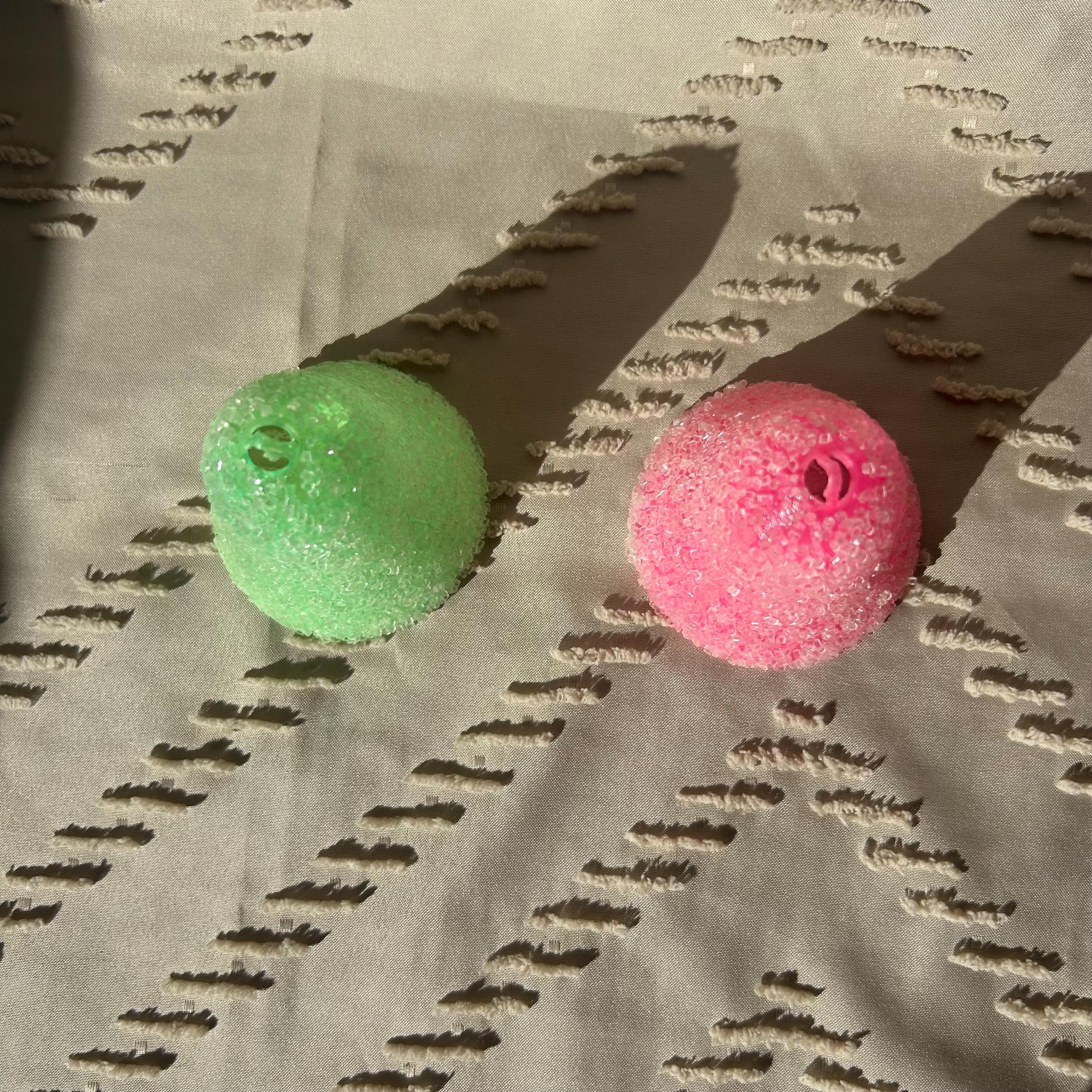 Vintage Jewelbrite Sugar Bell Ornaments: Pink & Green  display picture 1