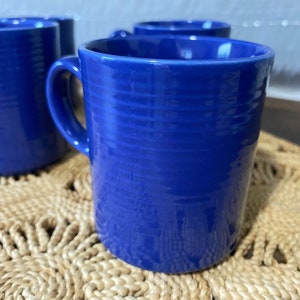 Set of 2 Vintage Cobalt Blue Otagiri Mugs | Made in Japan Carnival Fiesta Style Coffee Cups