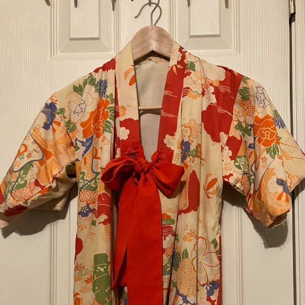 Kimono vintage pour enfants - 1960