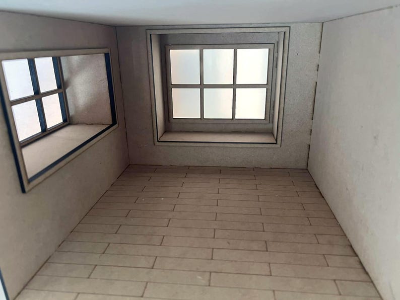 1:12 Dollhouse Roombox with Window Seat KIT image 3
