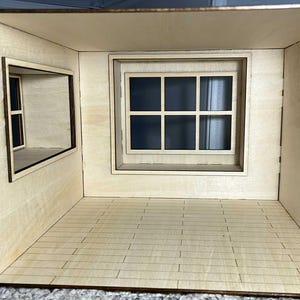 1:12 Dollhouse Roombox with Window Seat KIT image 8