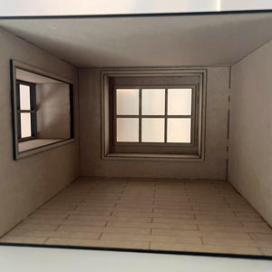 1:12 Dollhouse Roombox with Window Seat KIT image 2