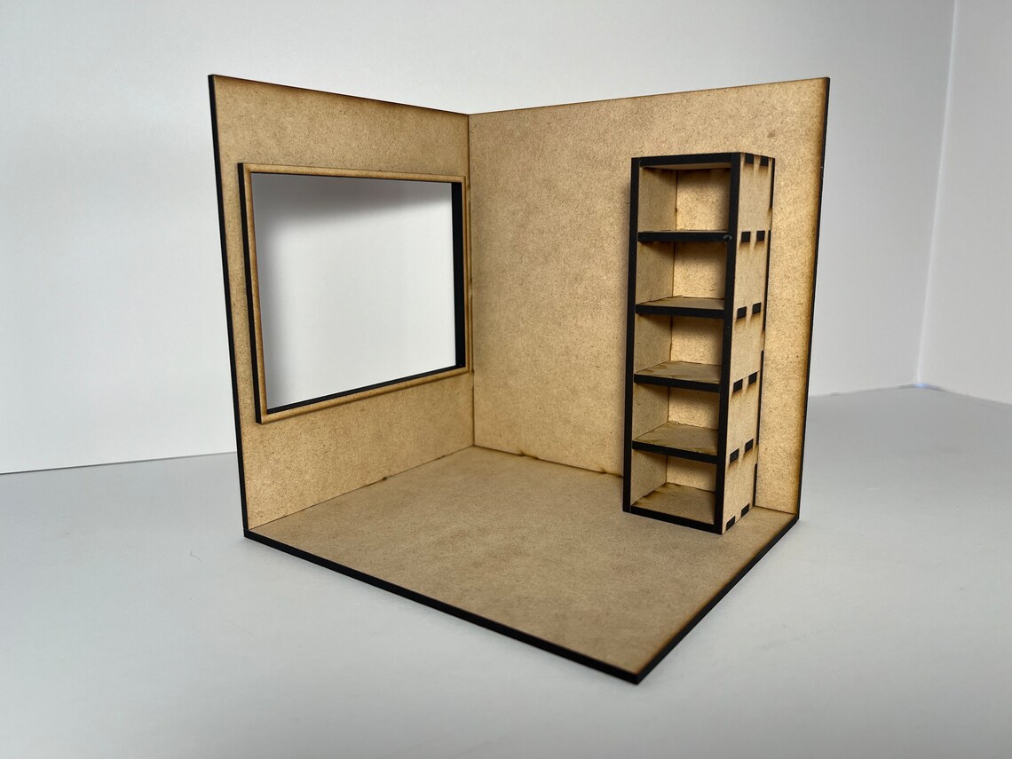 1:24 Large Window and Shelf Dollhouse Room Box KIT - Etsy