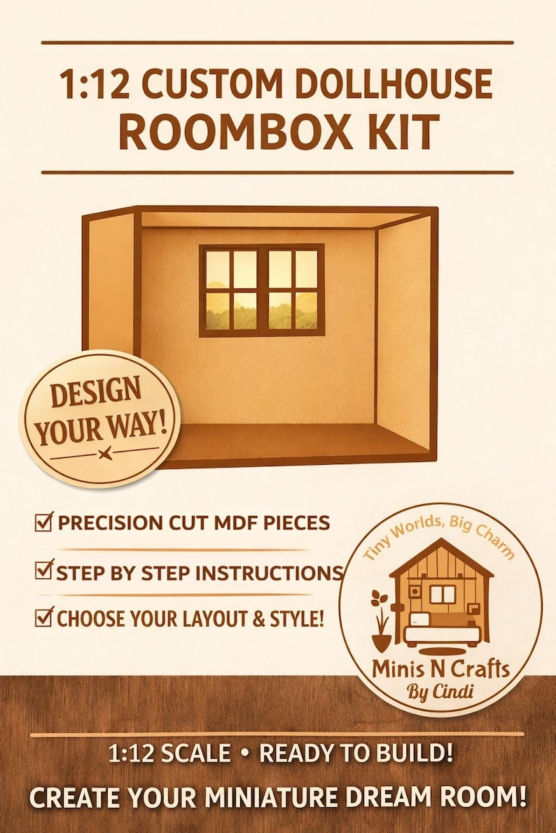 1:12 Custom Dollhouse Room Box KIT - Etsy