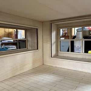 1:12 Dollhouse Roombox with Window Seat KIT image 11