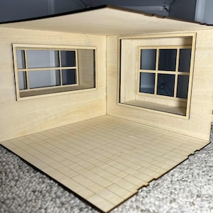 1:12 Dollhouse Roombox with Window Seat KIT image 15