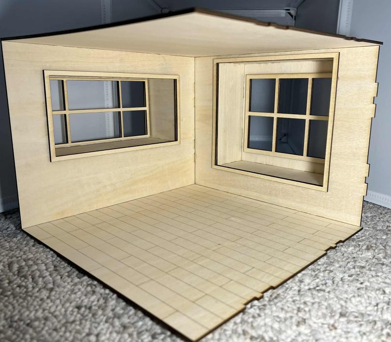 1:12 Dollhouse Roombox with Window Seat KIT image 15