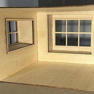 1:12 Dollhouse Roombox with Window Seat KIT image 10