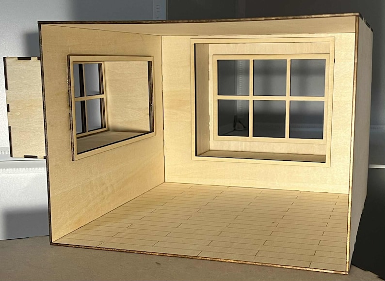 1:12 Dollhouse Roombox with Window Seat KIT image 10