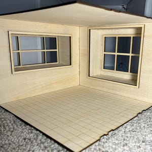 1:12 Dollhouse Roombox with Window Seat KIT image 9