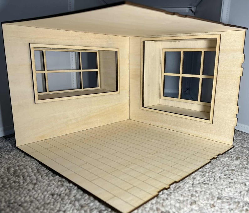 1:12 Dollhouse Roombox with Window Seat KIT image 9