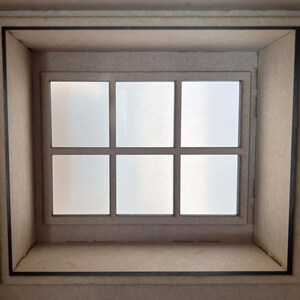 1:12 Dollhouse Roombox with Window Seat KIT image 5