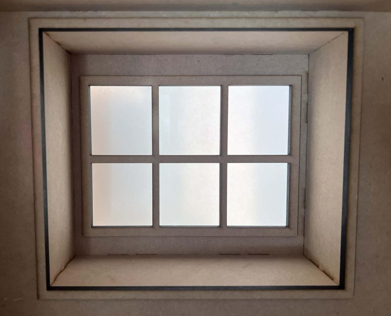 1:12 Dollhouse Roombox with Window Seat KIT image 5