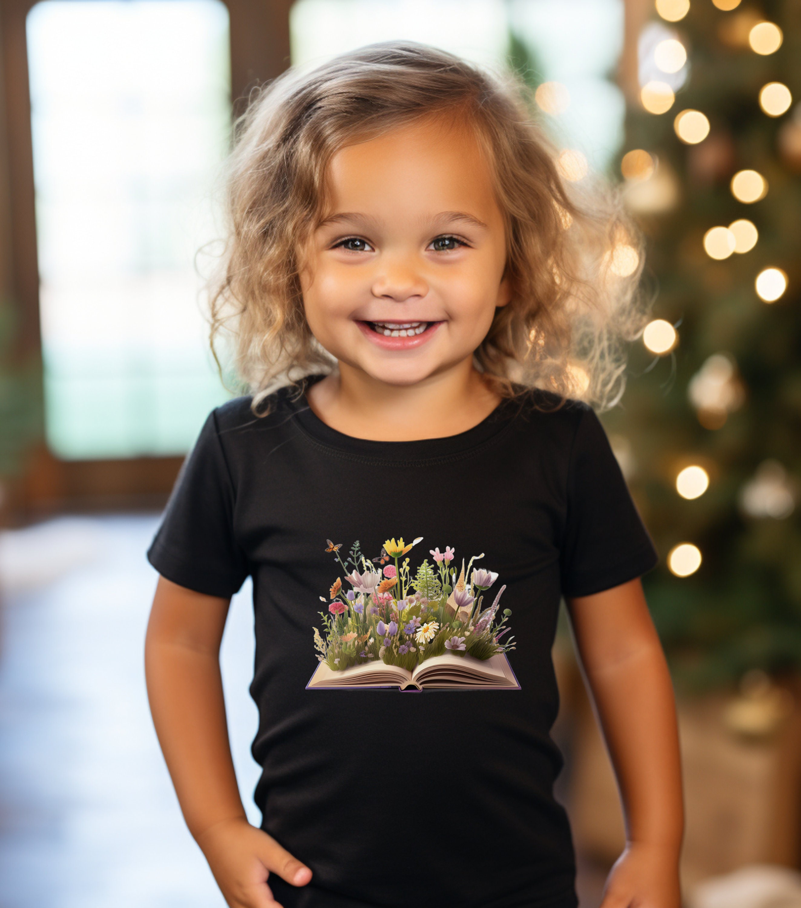 Book Lover Kids Shirts Toddler Winter Shirt Kids Christmas Etsy